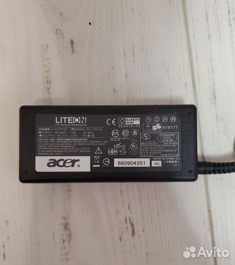 Зарядка для ноутбука Aser One