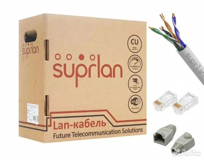 Кабель витая пара utp 5e медь