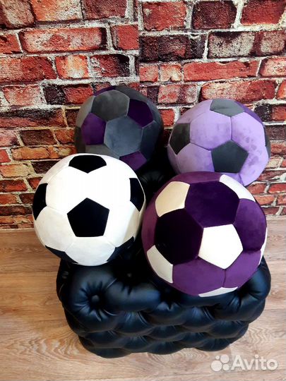 Детская мягкая игрушка футбольный мяч
