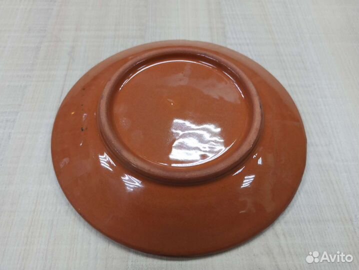 Советский Горшок Тарелка Майолика Керамика СССР
