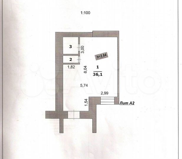 Помещение свободного назначения, 41 м²