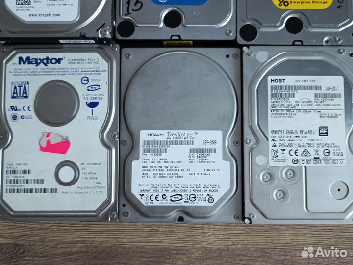 Жесткий диск HDD (seagate, WD, Hitachi) 1тб, 500GB