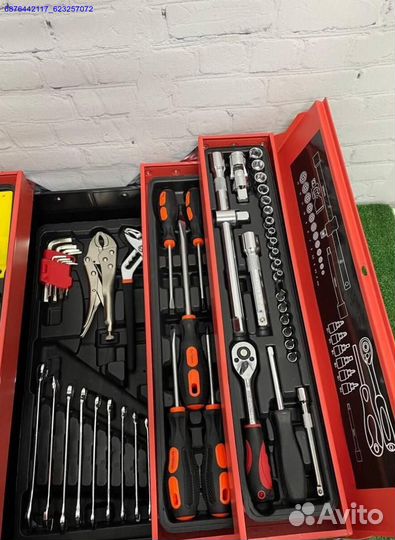 Набор инструментов в ящике 85 предметов
