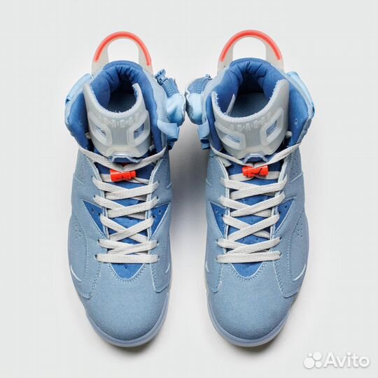 Кроссовки Air Jordan 6 x Travis Scott Light Blue