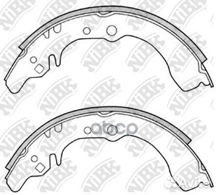 Колодки тормозные барабанные зад FN0035 NiBK