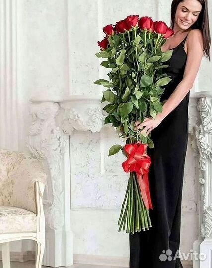 Высокие Розы Гиганты Доставка Круглосуточно
