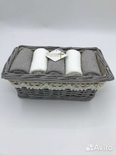 Набор полотенцев для рук 30х50 в корзинке