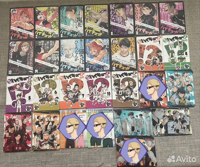 Коллекционные карточки Волейбол Haikyuu