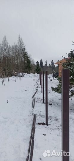 Каркас забора
