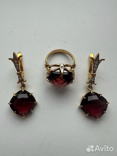 Комплект серьги и кольцо Jenavi