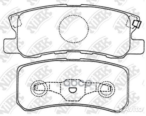 Колодки тормозные дисковые зад mitsubishi