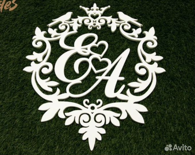 Монограмма на свадьбу (вензель)
