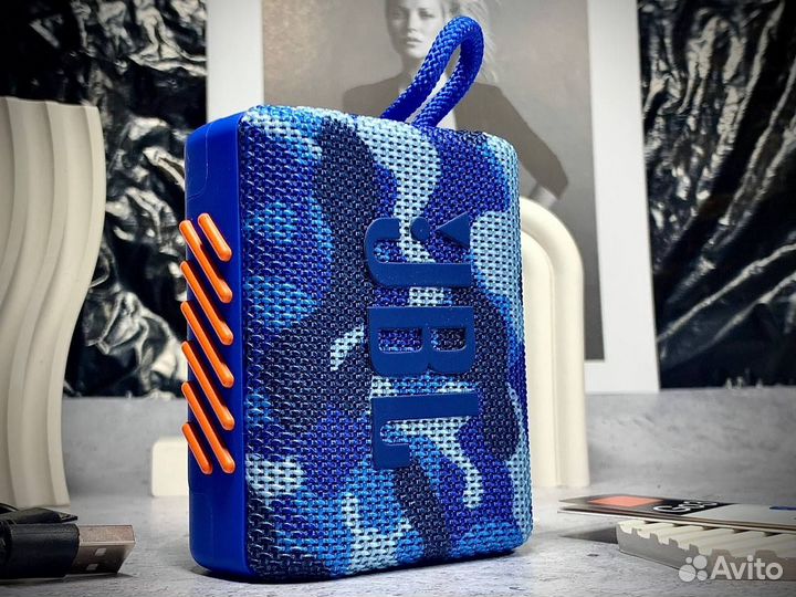 Колонка Jbl Go 3 синий камуфляж