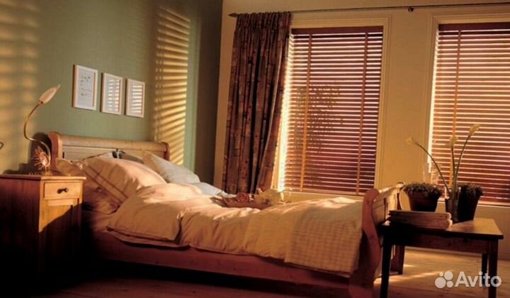 Жалюзи деревянные готовые купить