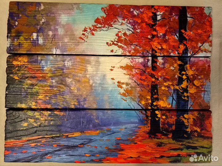 Картина на досках 