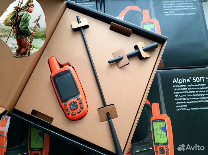 Охотничий навигатор Альфа 50 с ошейником t5 rus