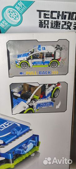 Конструктор Полицейский автомобиль Golf R, 542 дет