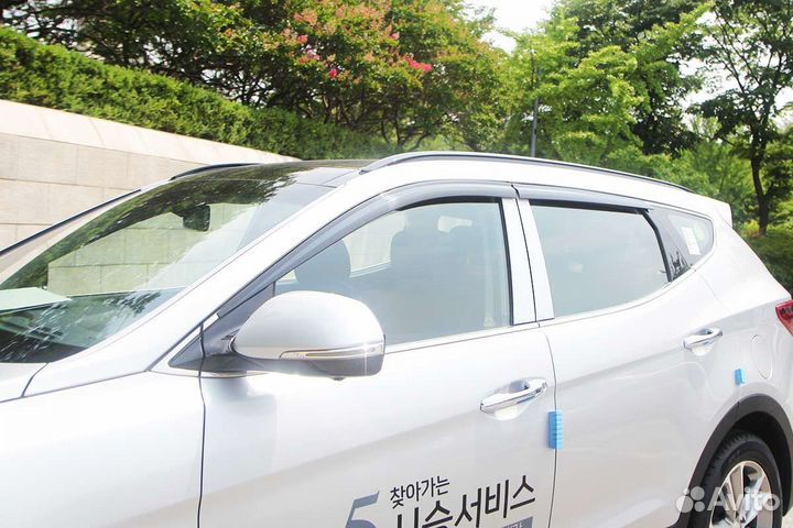 Дефлекторы окон Hyundai Santa Fe 2015-2017