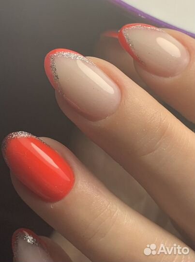 Маникюр наращивание ногтей