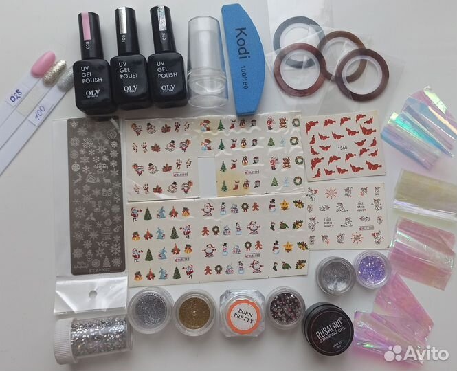 Для новогоднего маникюра набор