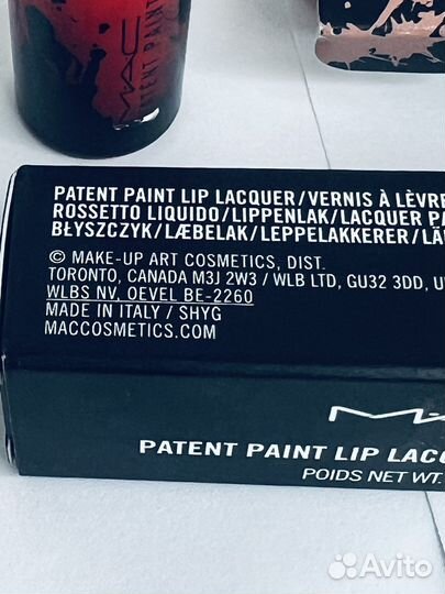 Mac Patent paint Лак губ # 590,586,594,587