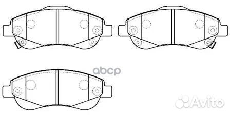 Колодки тормозные honda CR-V 06- перед. HP9247 HSB