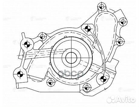 Насос водяной для а/м Toyota Camry (01) /Lexus