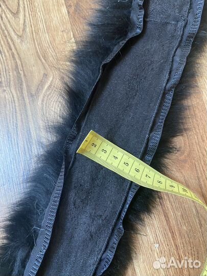 Воротник опушка на капюшон натуральный мех песец