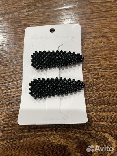 Заколки для волос с бусинками