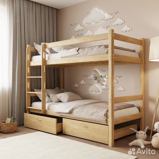 Двухъярусная кровать в детскую