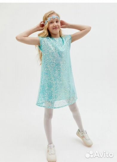 Платье с пайетками для девочки Acoola 146