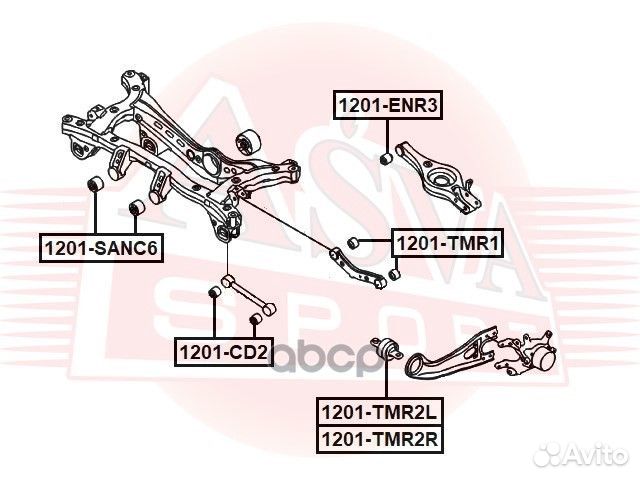 Hyundai IX35/Tucson 10MY 2009- 1201-TMR2R asva