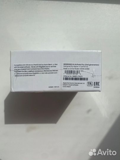 Наушники apple airpods pro 2 type c