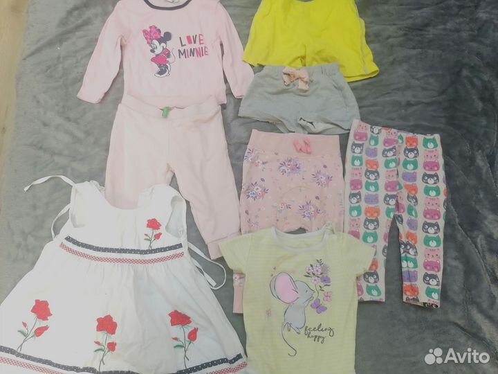 Пакет вещей для девочки 74-80