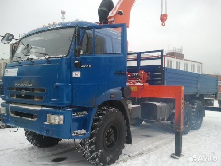 Аренда и услуги манипулятора-вездехода, стрела 8 т, 20 м, борт 10 т