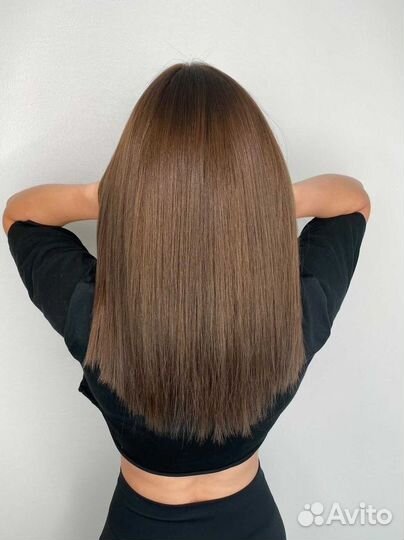 Кератиновое выпрямление волос