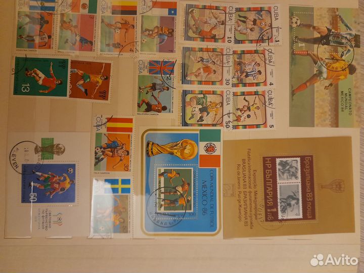 Марки,тема футбол