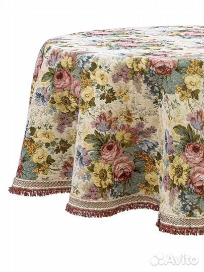 Скатерть гобелен круглая Аврора Италия d. 180