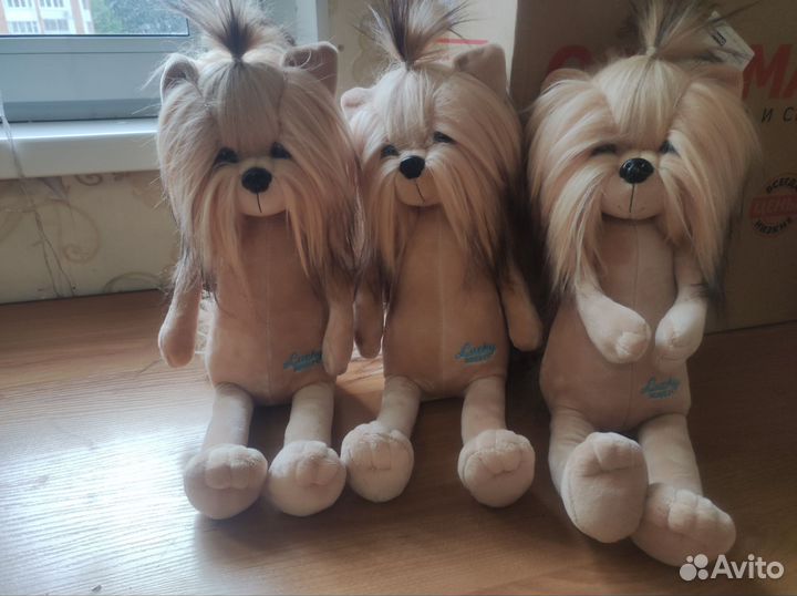 Собачка Lucky doggy orange toys 35см