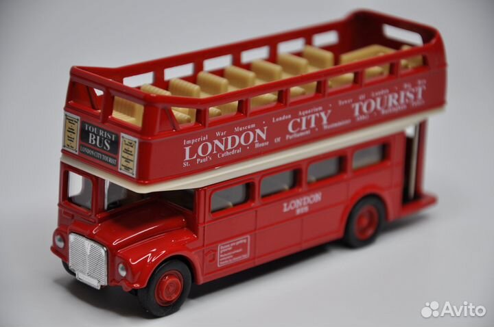 Модель London Bus Routemaster открытый металл