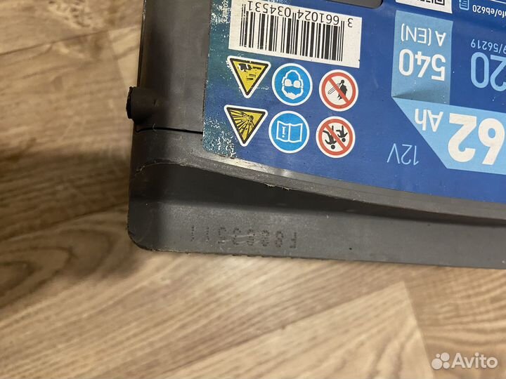 Аккумулятор exide 62 Ah