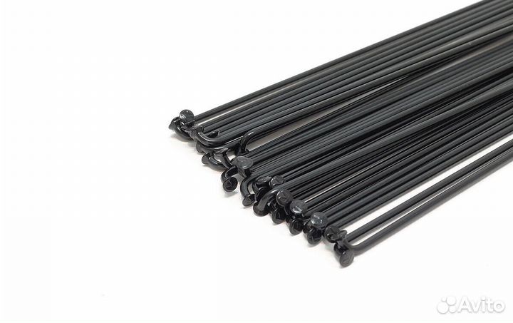 Спица 268 мм x 14G с ниппелем (12 мм) стальная чер