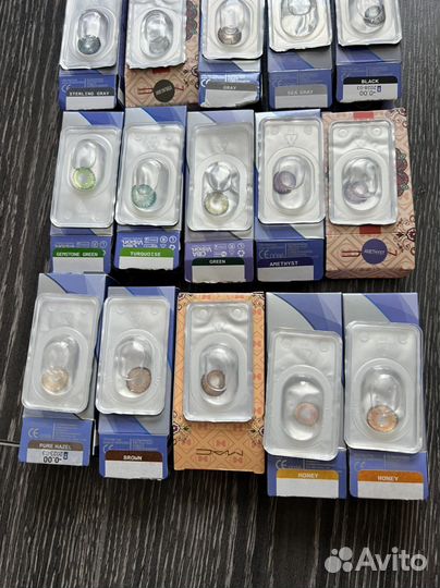 Линзы цветные без диоптрий