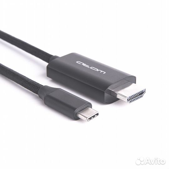 Шнур USB Type-C 3.1 - hdmi, 1,8 м (шт/шт), 4К, 30Г