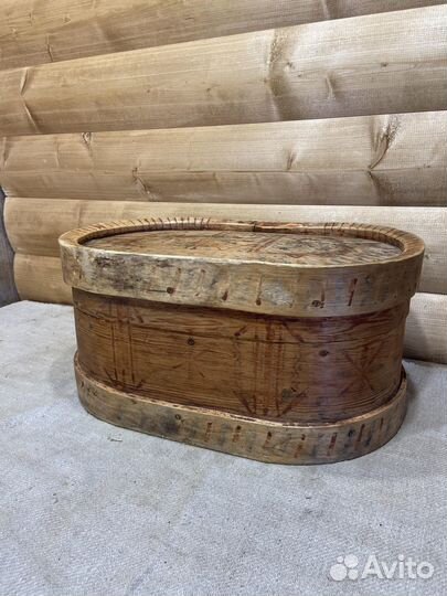 Лубяной Короб Мезенская Роспись Мезень 19 век