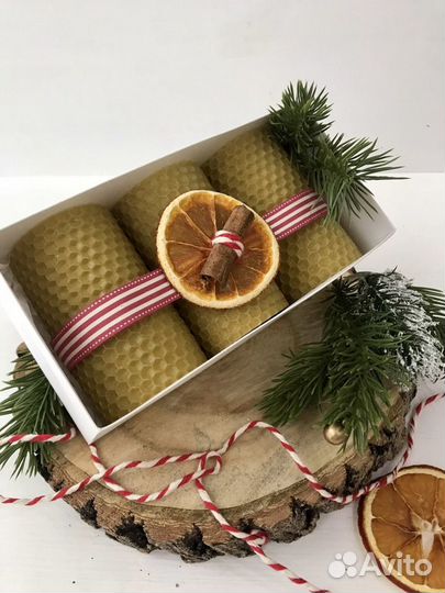 Свечи, новогодний декор