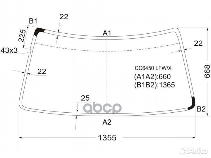 Стекло лобовое great wall sailor safe pick-UP 0