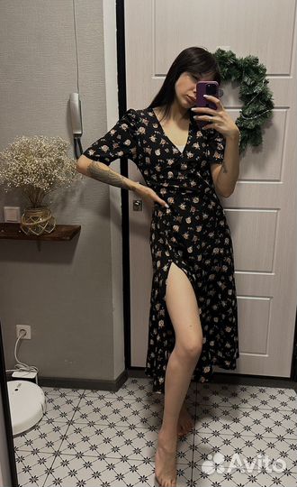 Платье с цветочным принтом