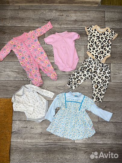 Одежда для девочки 3-8месяцев