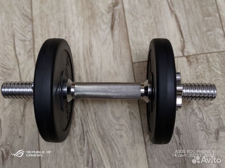 Гантеля обрезиненная Torneo